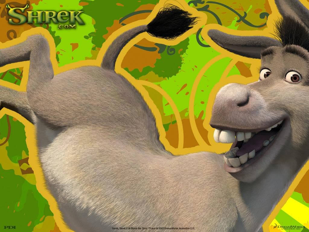 Sød Donkey Shrek 2 på retina-skærmopløsning. Wallpaper