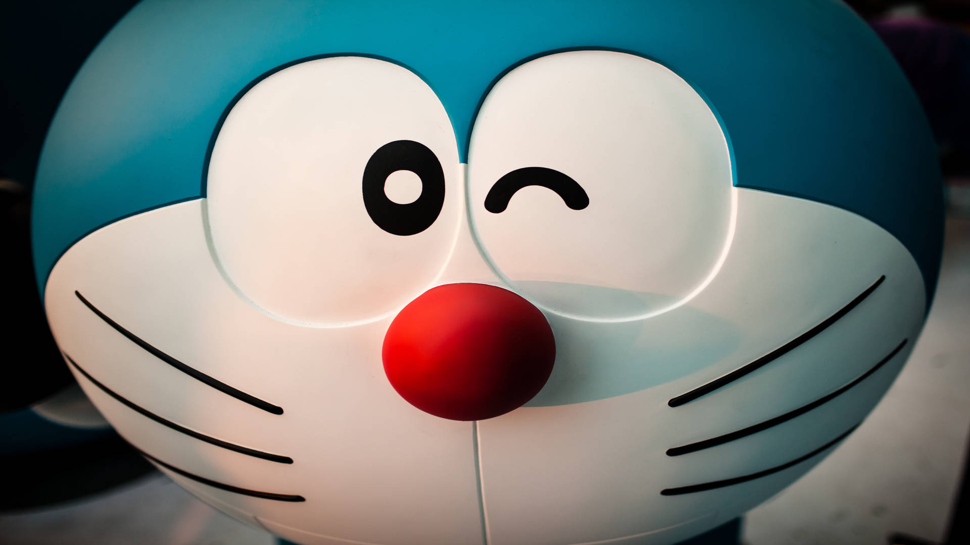 Adorable Face Doraemon 4k Background