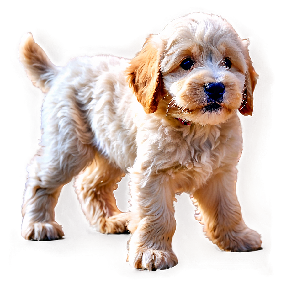 Adorable Goldendoodle Puppy Png 06262024 PNG