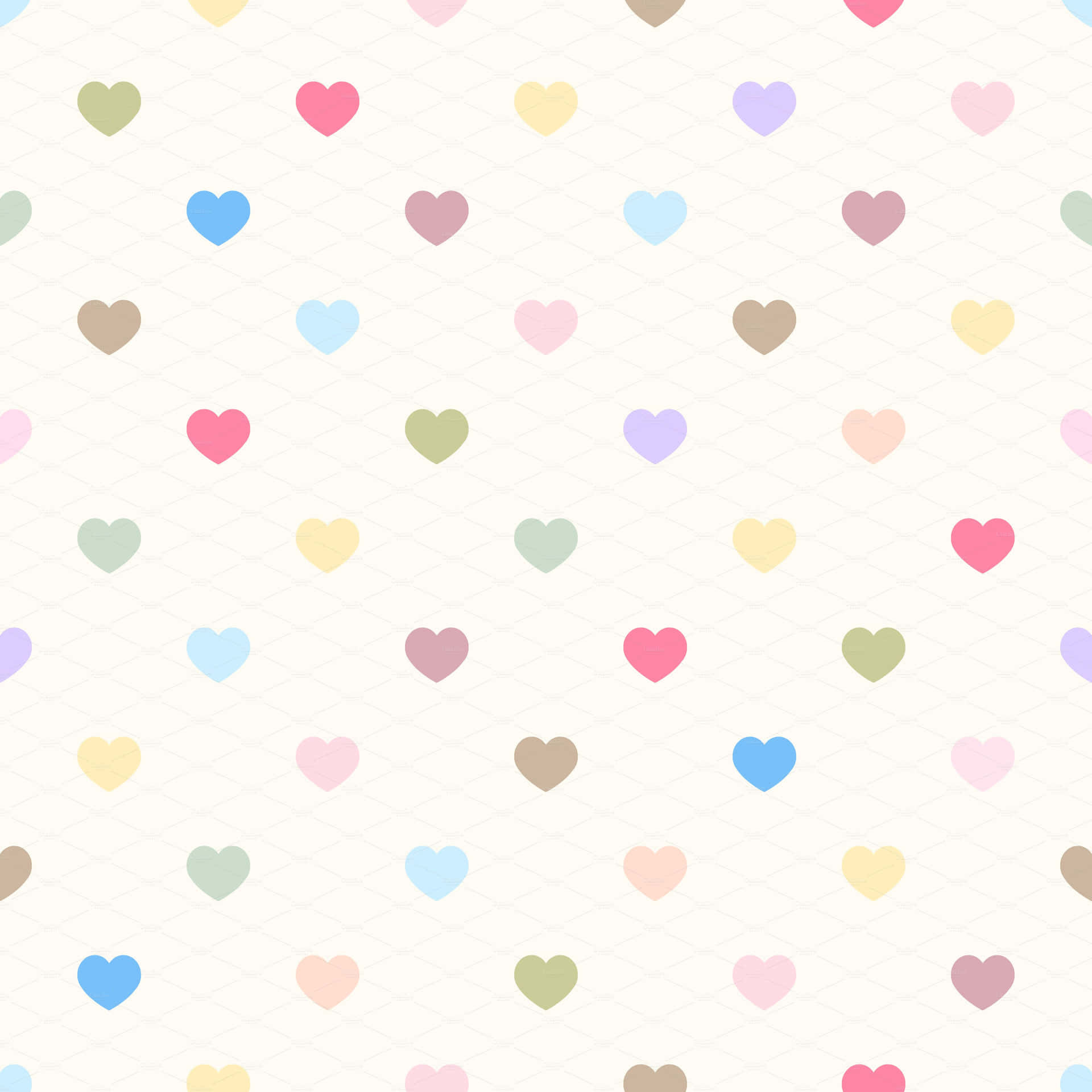 Adorable Heart-filled Background