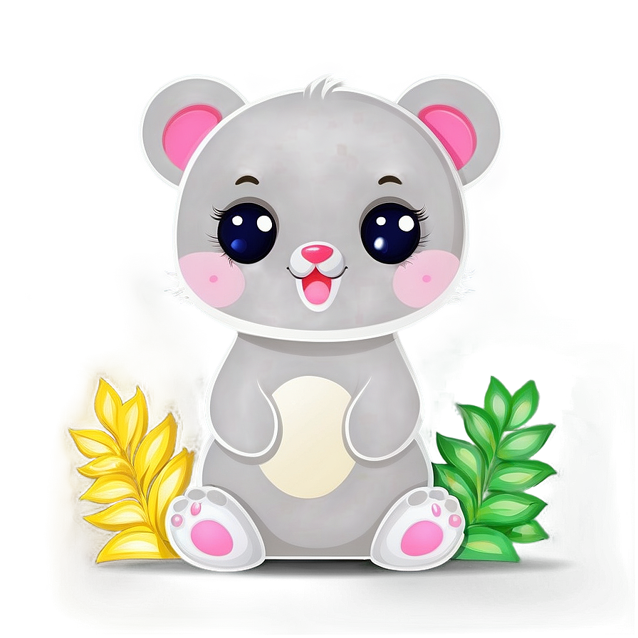 Adorable Kawaii Animals Png Wtl45 PNG