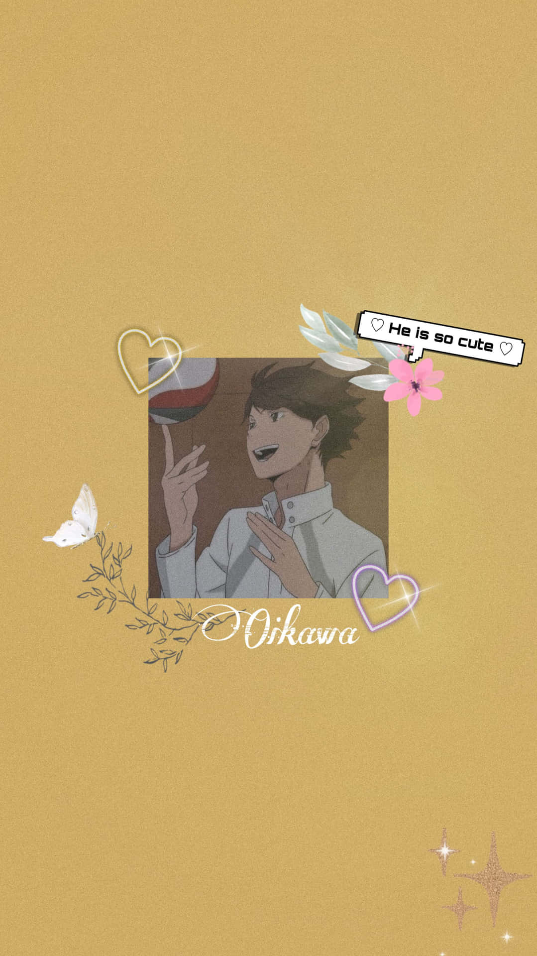 Download Adorable Oikawa Haikyuu Aesthetic Wallpaper | Wallpapers.com