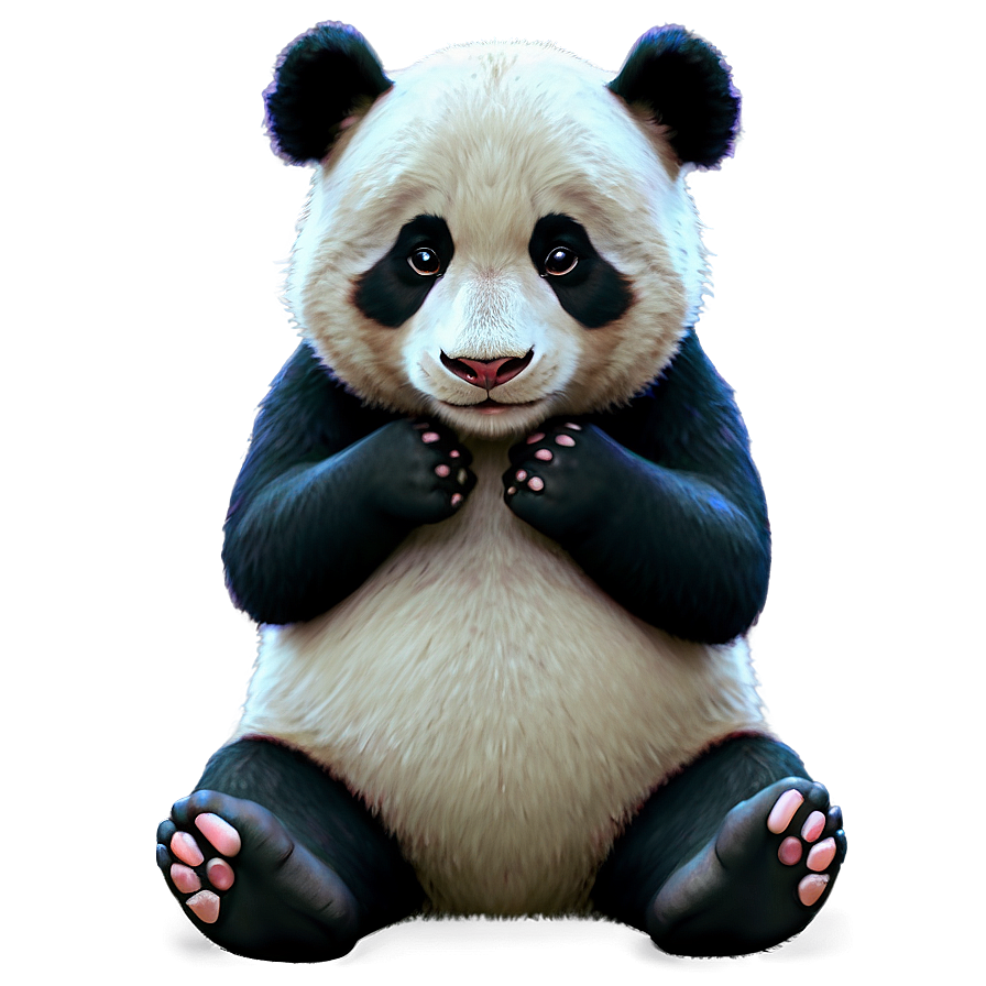 Download Adorable Panda Artwork Png Gsh | Wallpapers.com