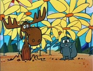 Adorable Picture Of Rocky And Bullwinkle Wallpaper