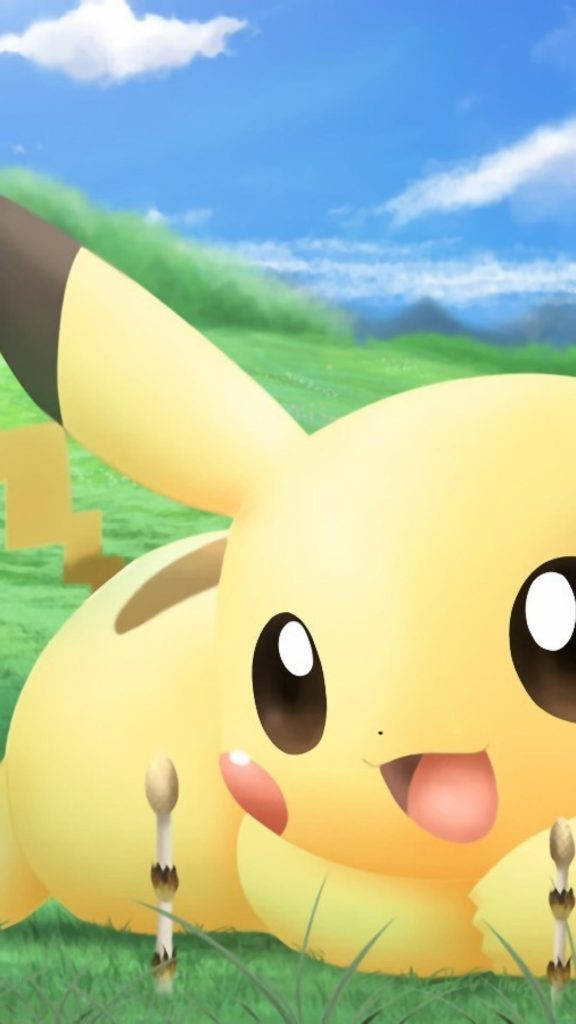 Adorable Pikachu Love Iphone Wallpaper