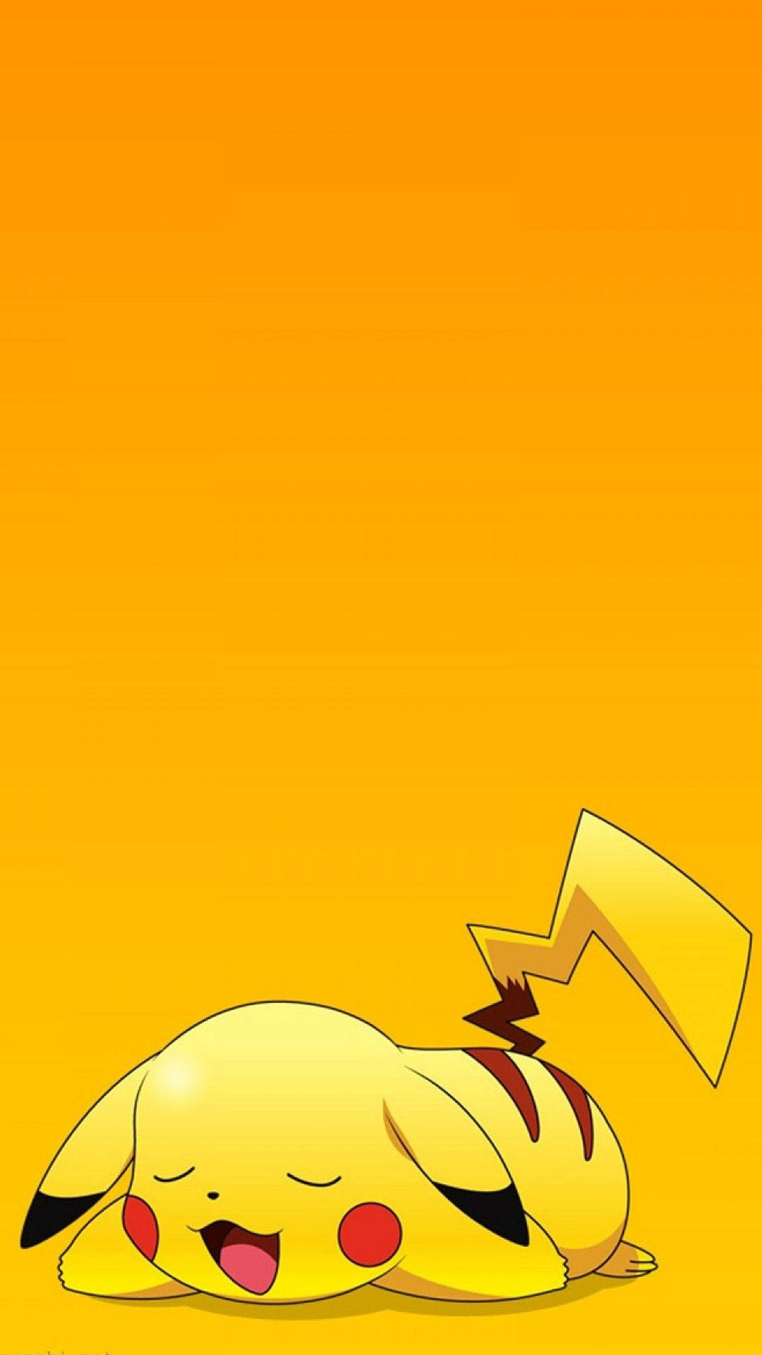 "adorable Pikachu Posing Playfully On Iphone Screen" Wallpaper