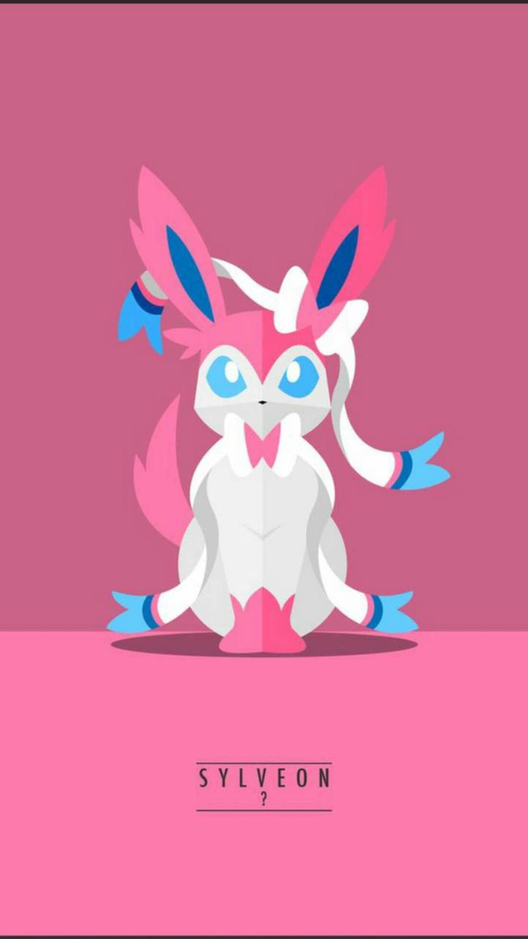 Cute and Pink Sylveon is Ready to Go Wallpaper