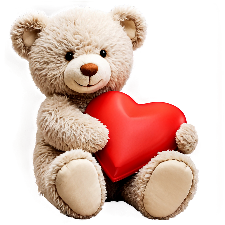 Adorable Valentine's Day Teddy Bear Png Scp68 PNG