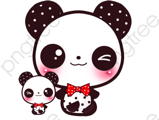 Adorable_ Cartoon_ Panda_ Family PNG