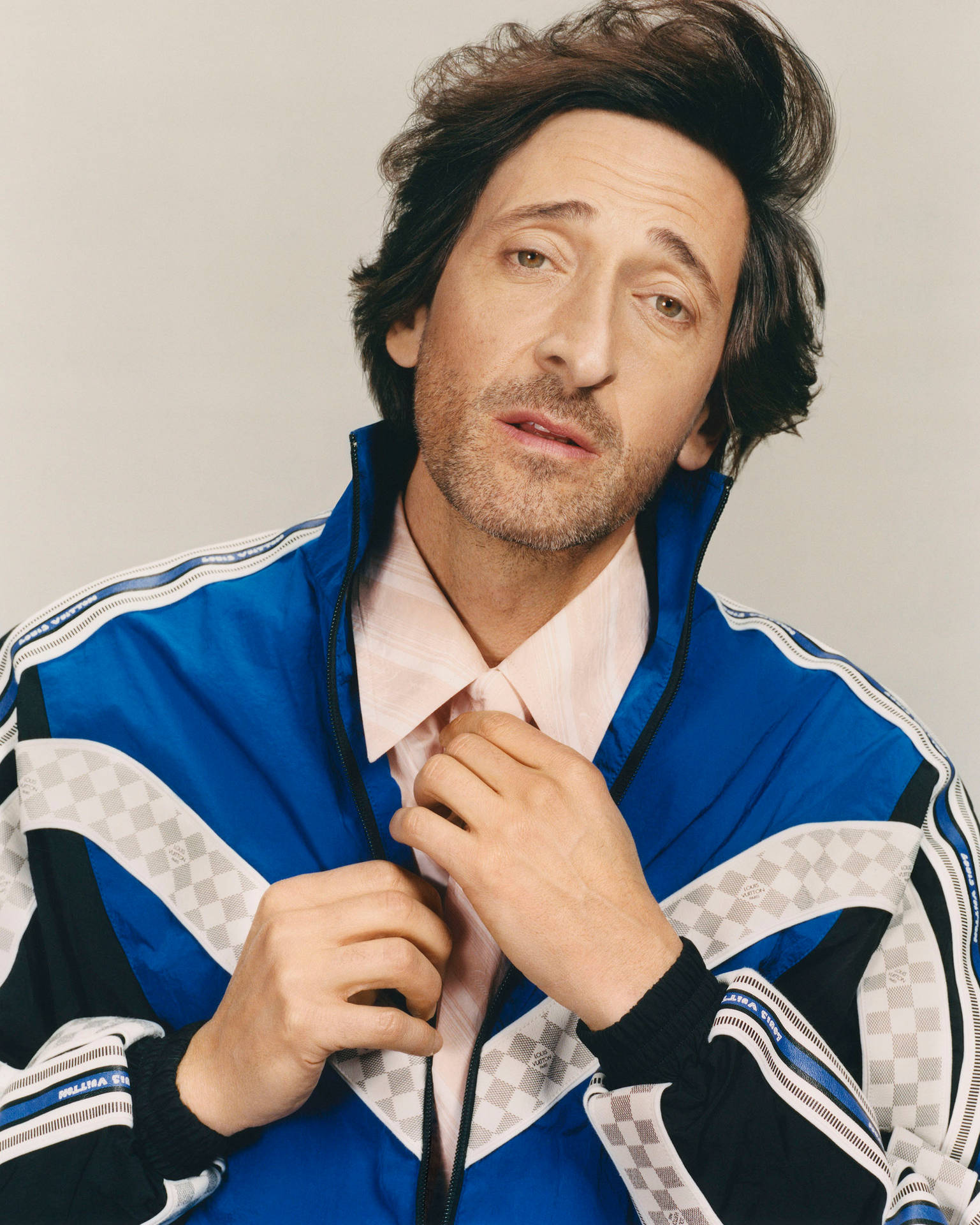 Adrien Brody In A Blue Jacket Picture