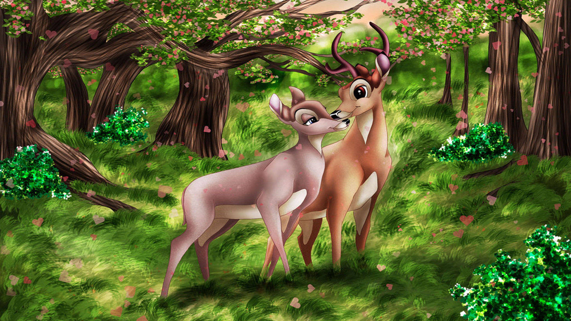 Bambi and faline grown up