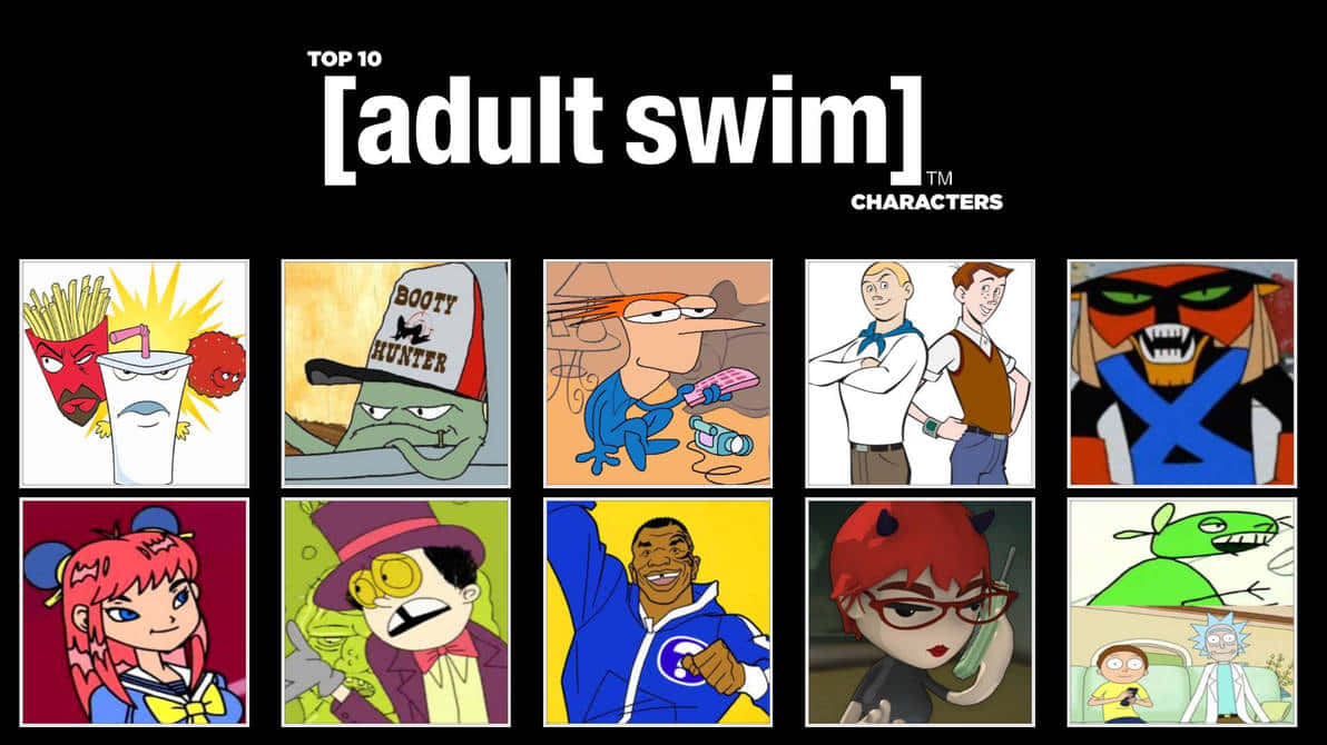Adult Swim Photo Grid Wallpaper