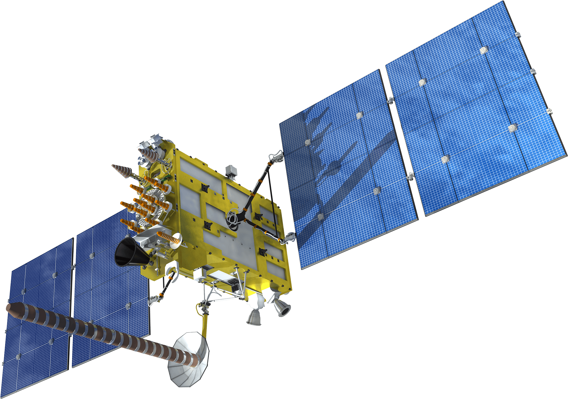 Advanced Communication Satellite Rendering PNG