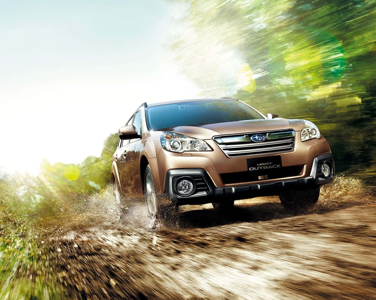 "adventure Begins With The Subaru Outback" Wallpaper