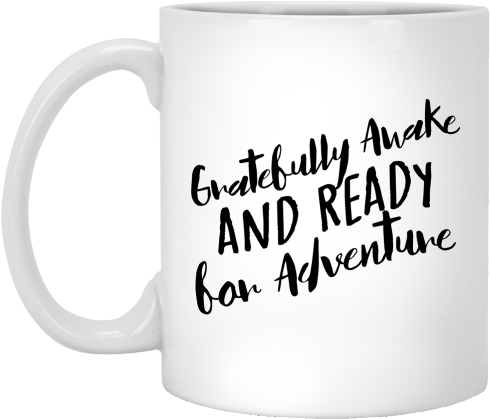 Adventure Ready Mug Print PNG