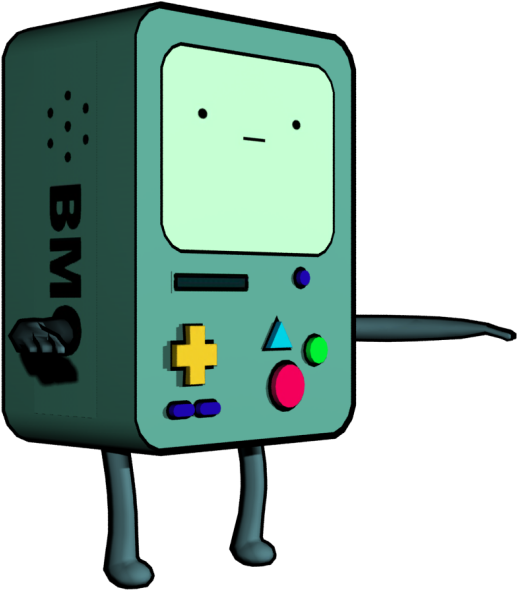 Adventure Time Animated Character B M O PNG