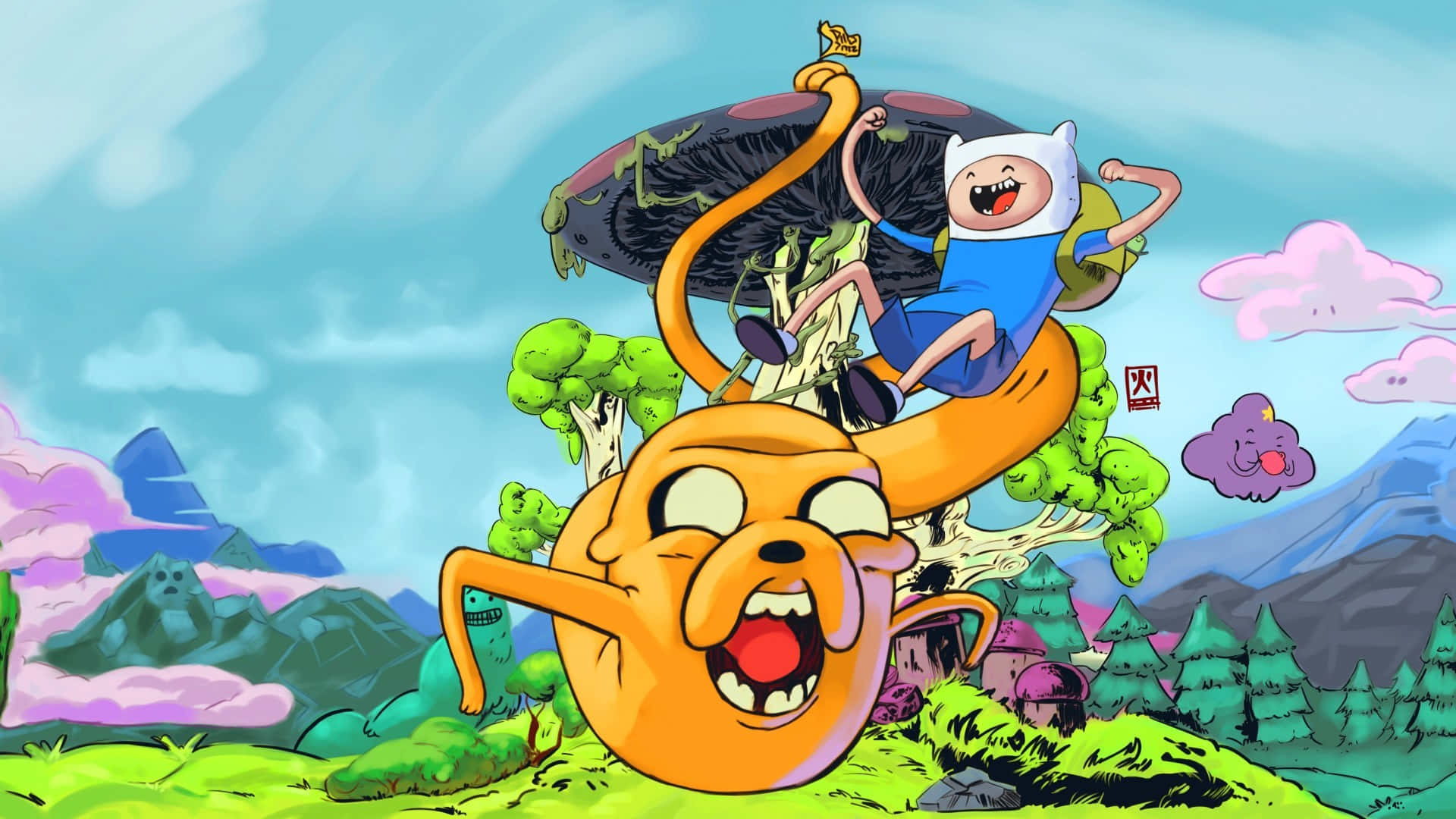 PC Wallpaper 4K - Jake Adventure Time