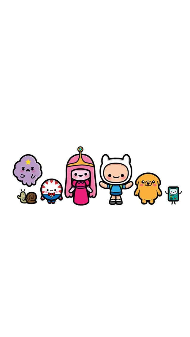Adventure Time Characters Cute Version Wallpaper