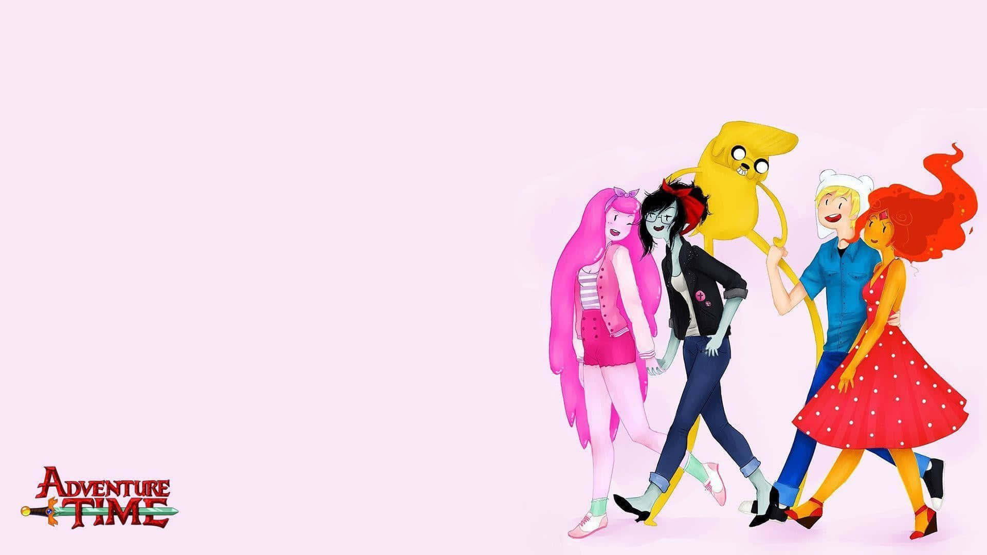 Adventure Time Charactersin Human Form Wallpaper