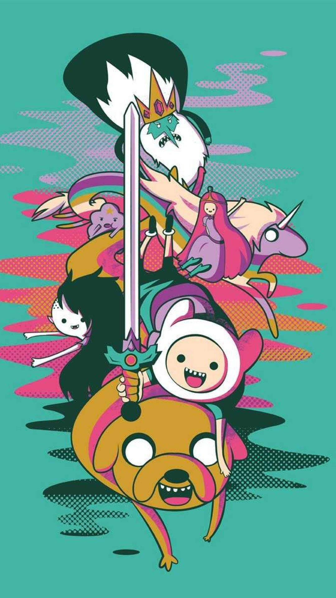 Adventure Time Finn And Jake Vaporwave Art Picture