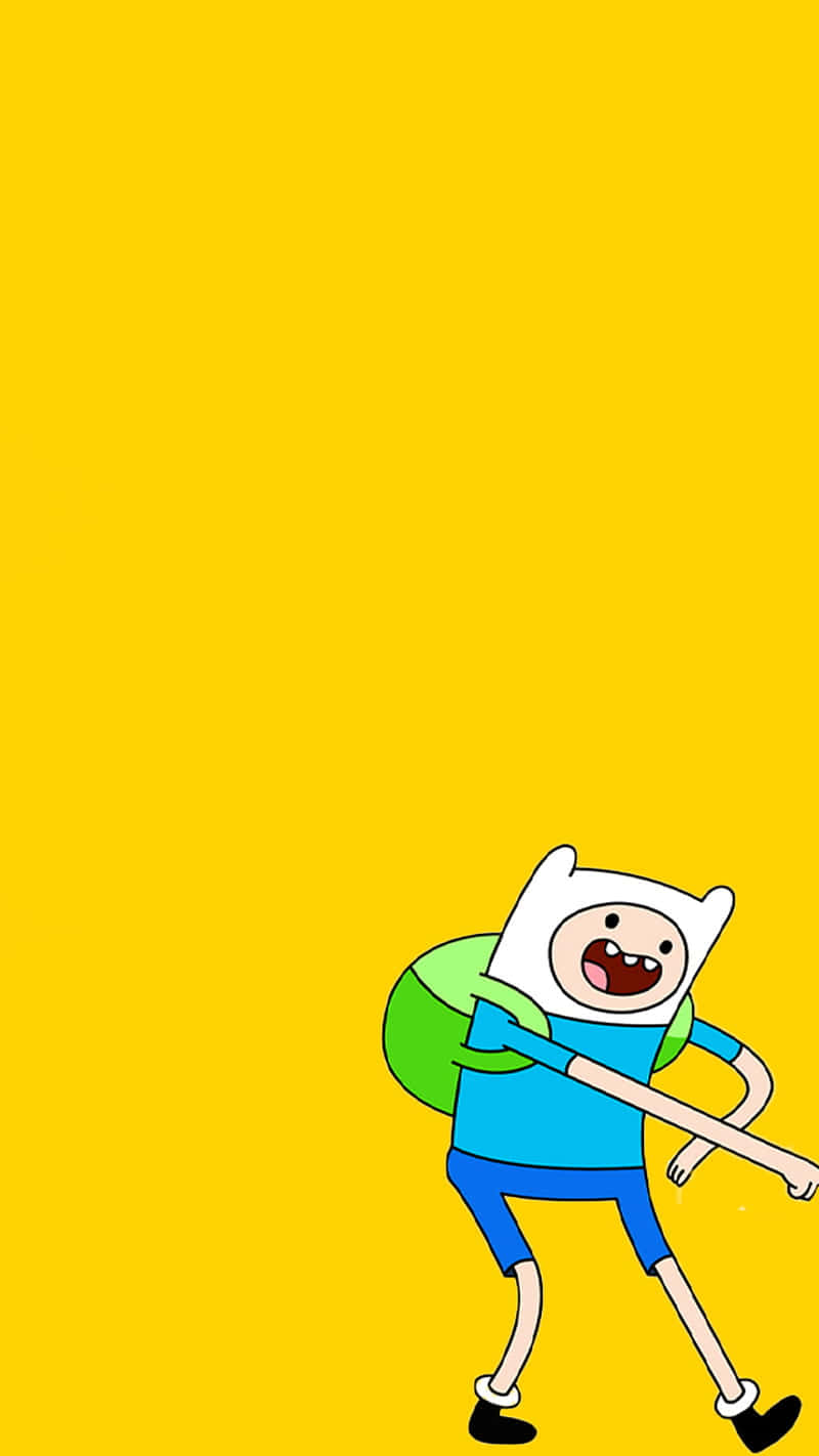 Adventure Time Finn Joyful Walk Wallpaper