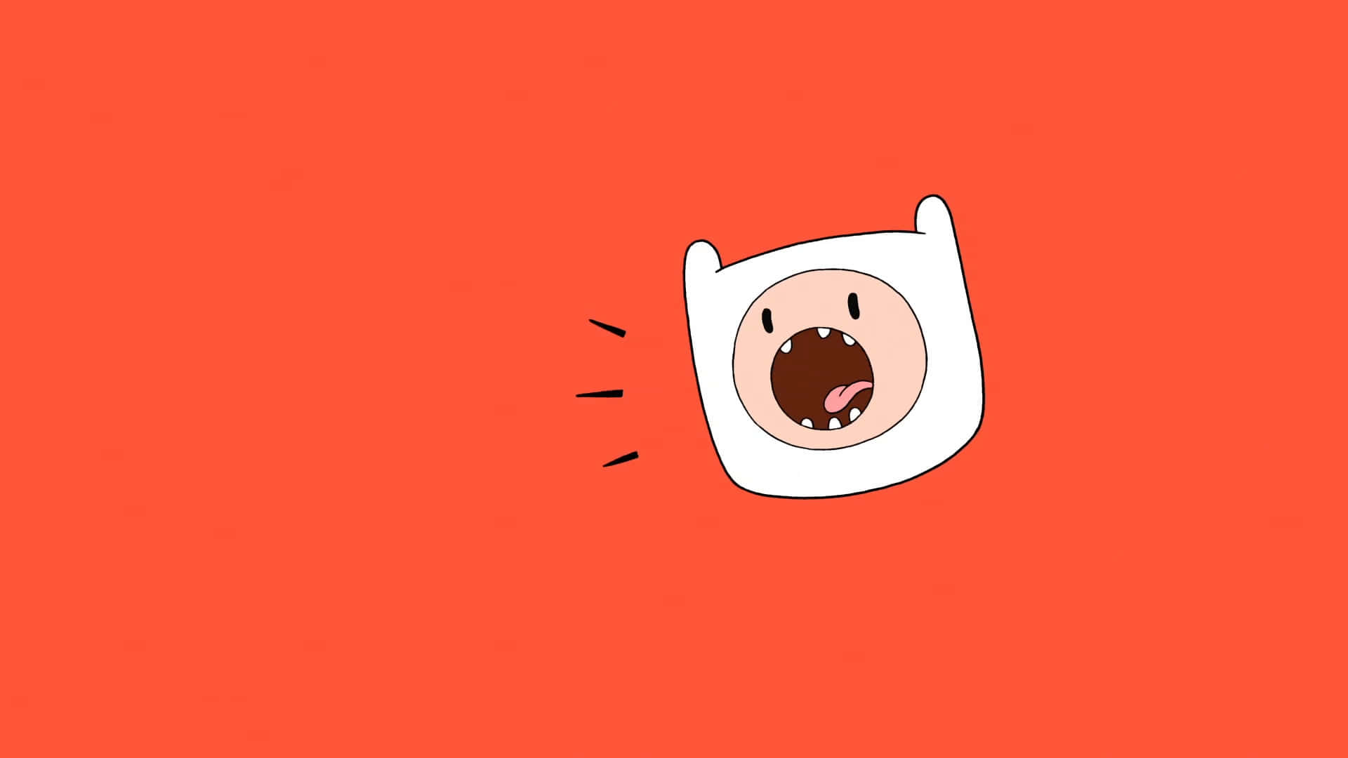 Adventure Time Finn Shouting Wallpaper