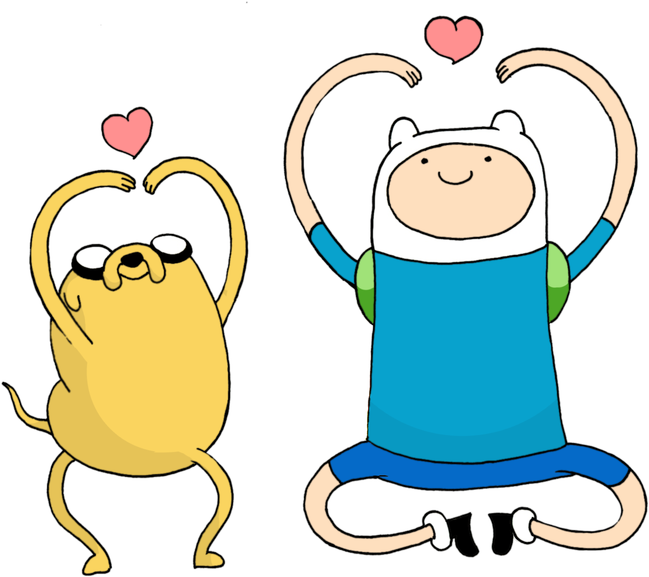 Adventure Time Finnand Jake Friendship PNG