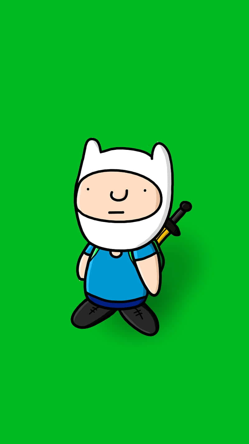 Adventure Time Finnthe Human Cute Illustration Wallpaper
