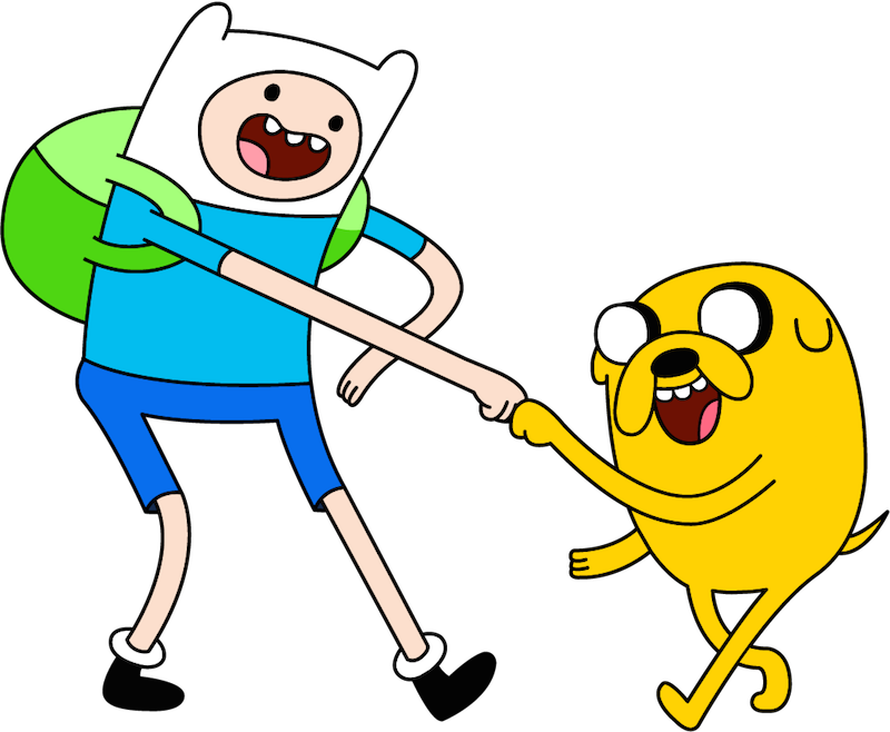Adventure Time Friends High Five PNG