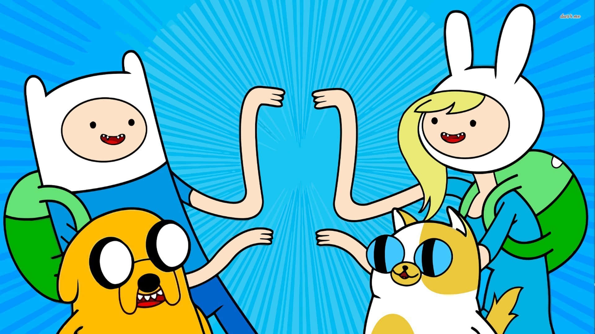 Adventure Time Friends High Five Wallpaper