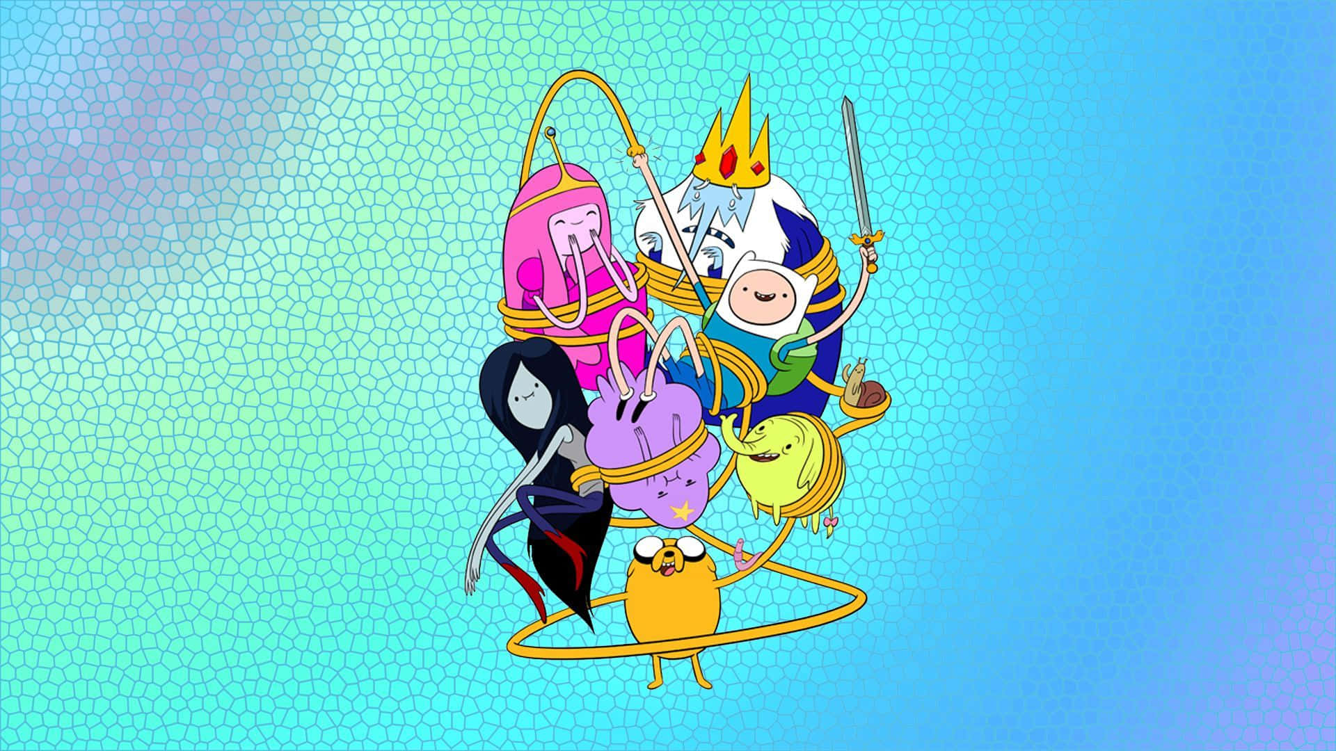 Adventure Time Friends Together.jpg Wallpaper