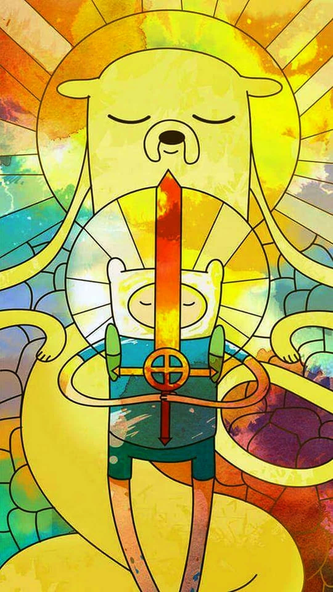 Adventure Time Mural Iphone Background