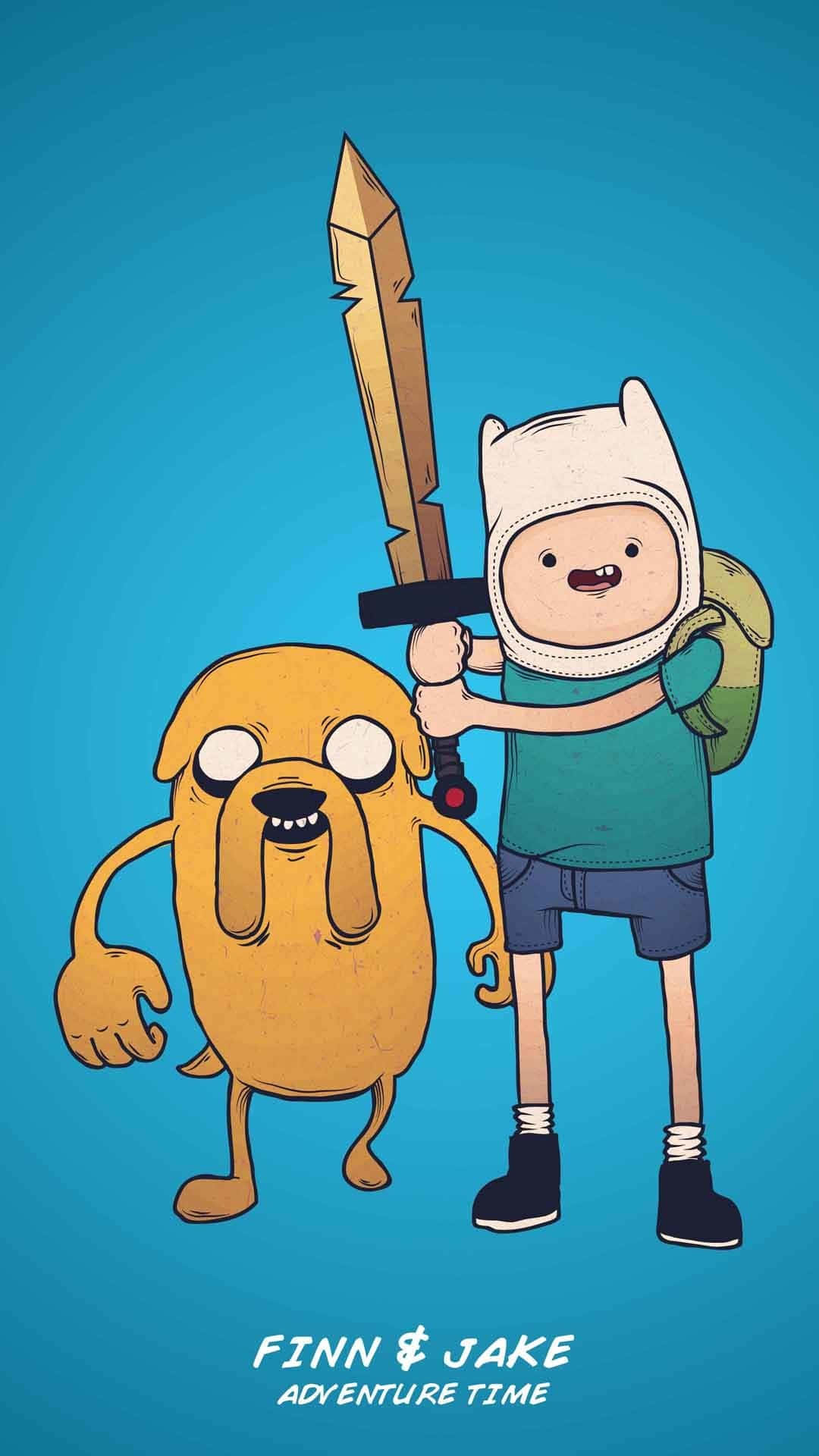 "Fly through Ooo on the Adventure Time Iphone!" Wallpaper