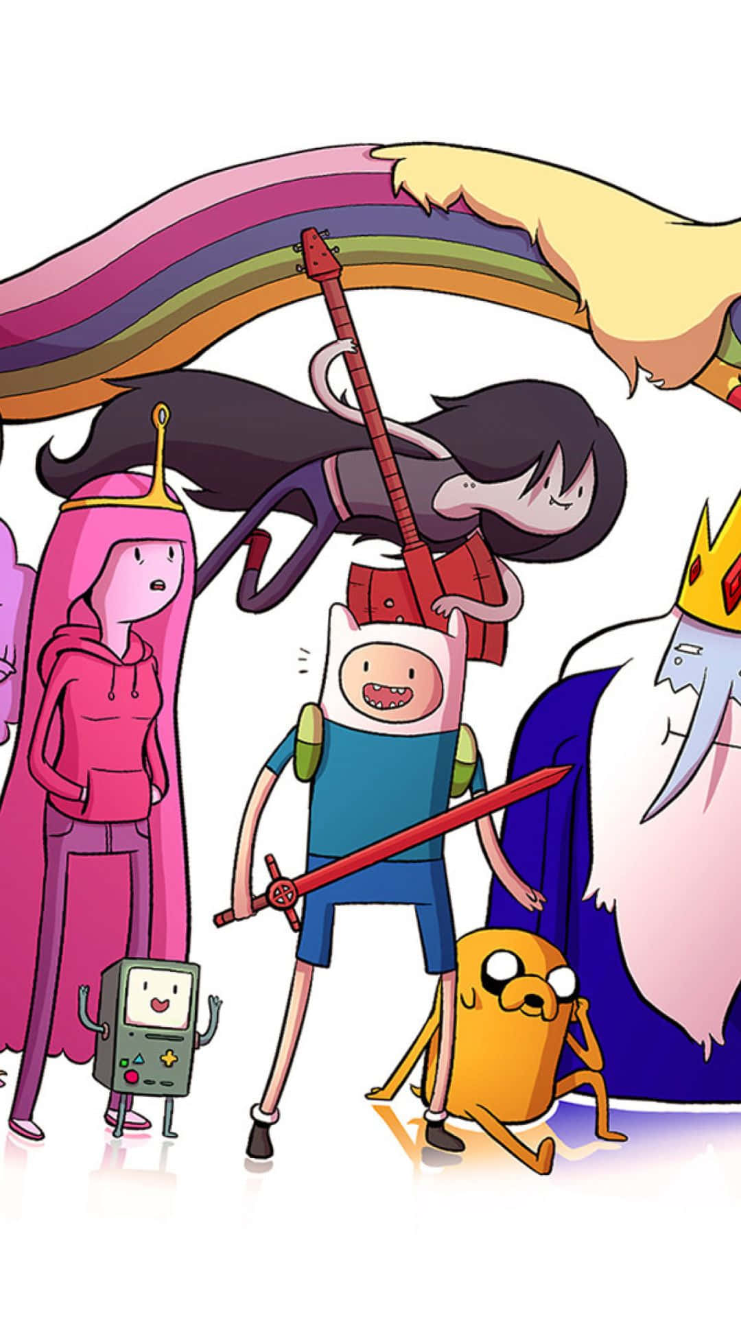 Vælg det rigtige eventyr med Adventure Time Iphone Wallpaper