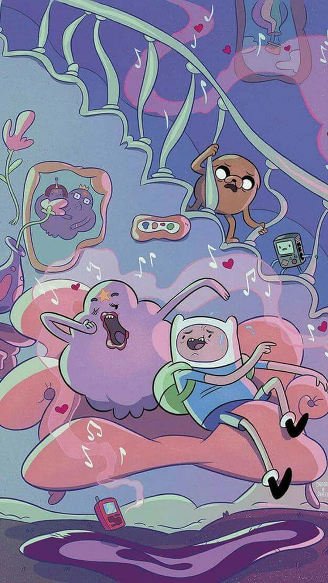 Adventure Time on the Go: Make Every Moment Count on Your iPhone Wallpaper