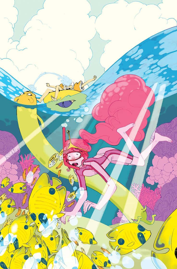 Adventure Time Underwater Iphone Background