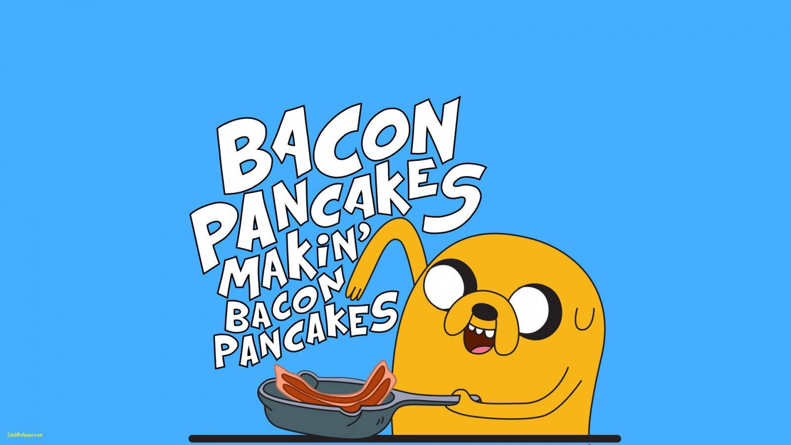 Adventure Time Jake Bacon Pancakes Art Background