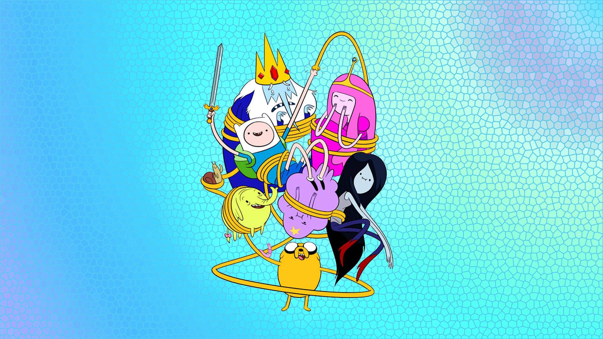 Adventure Time Jake Lifting Characters Background