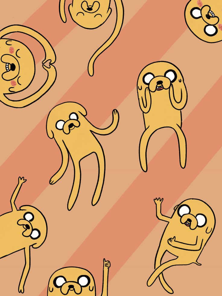 Adventure Time Jake Pattern Wallpaper