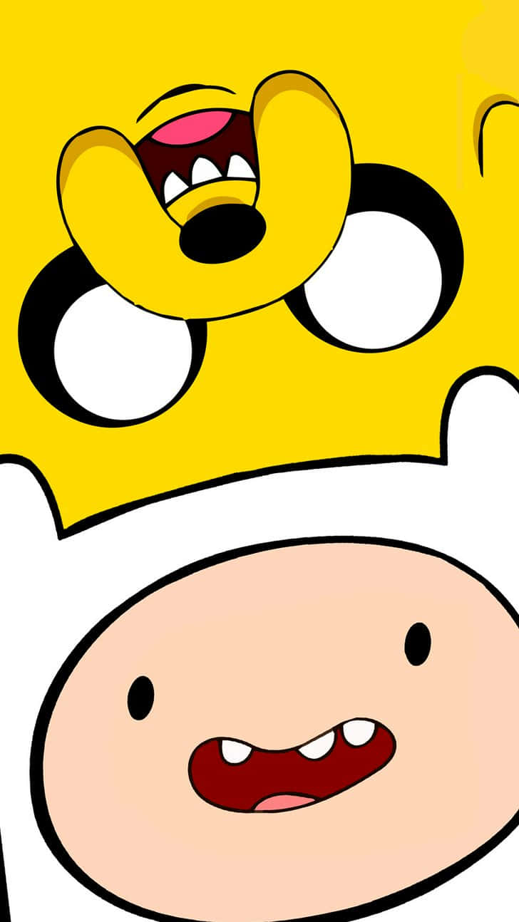 Adventure Time Jakeand Finn Cute Closeup Wallpaper