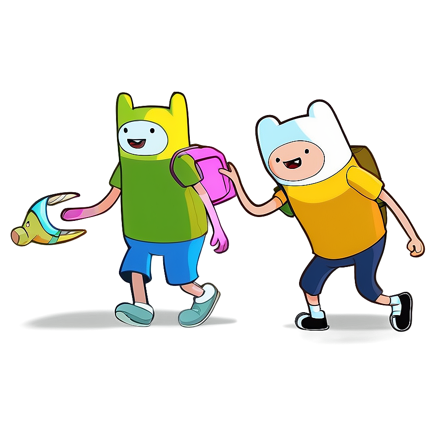 Adventure Time Kids Playing Png 73 PNG