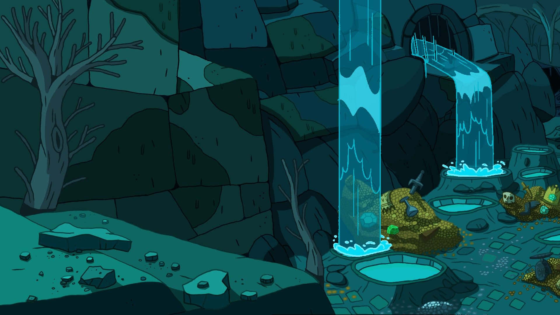 Udforsk det magiske Adventure Time-verden. Wallpaper