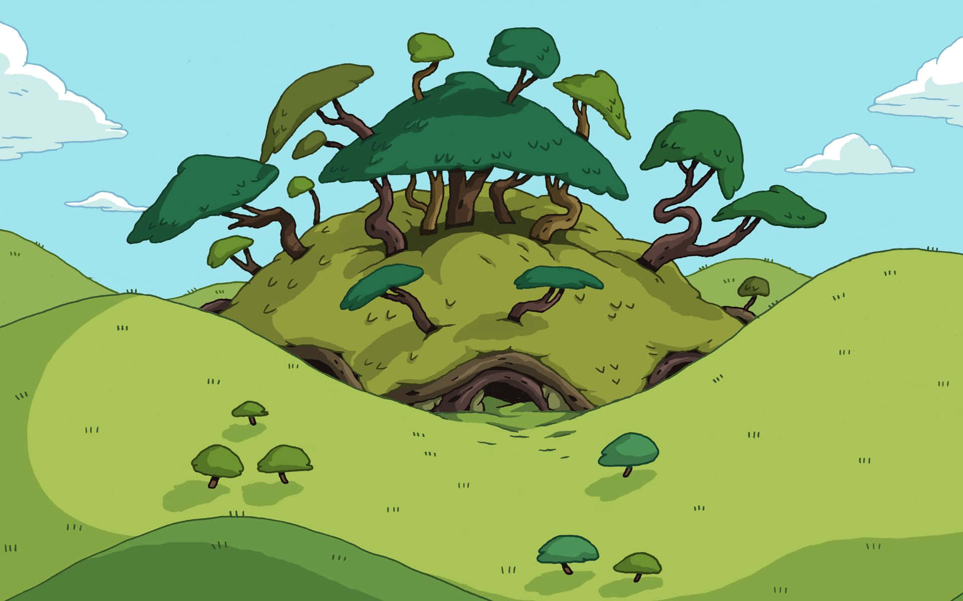 "Explore the infinite landscapes of Adventure Time" Wallpaper