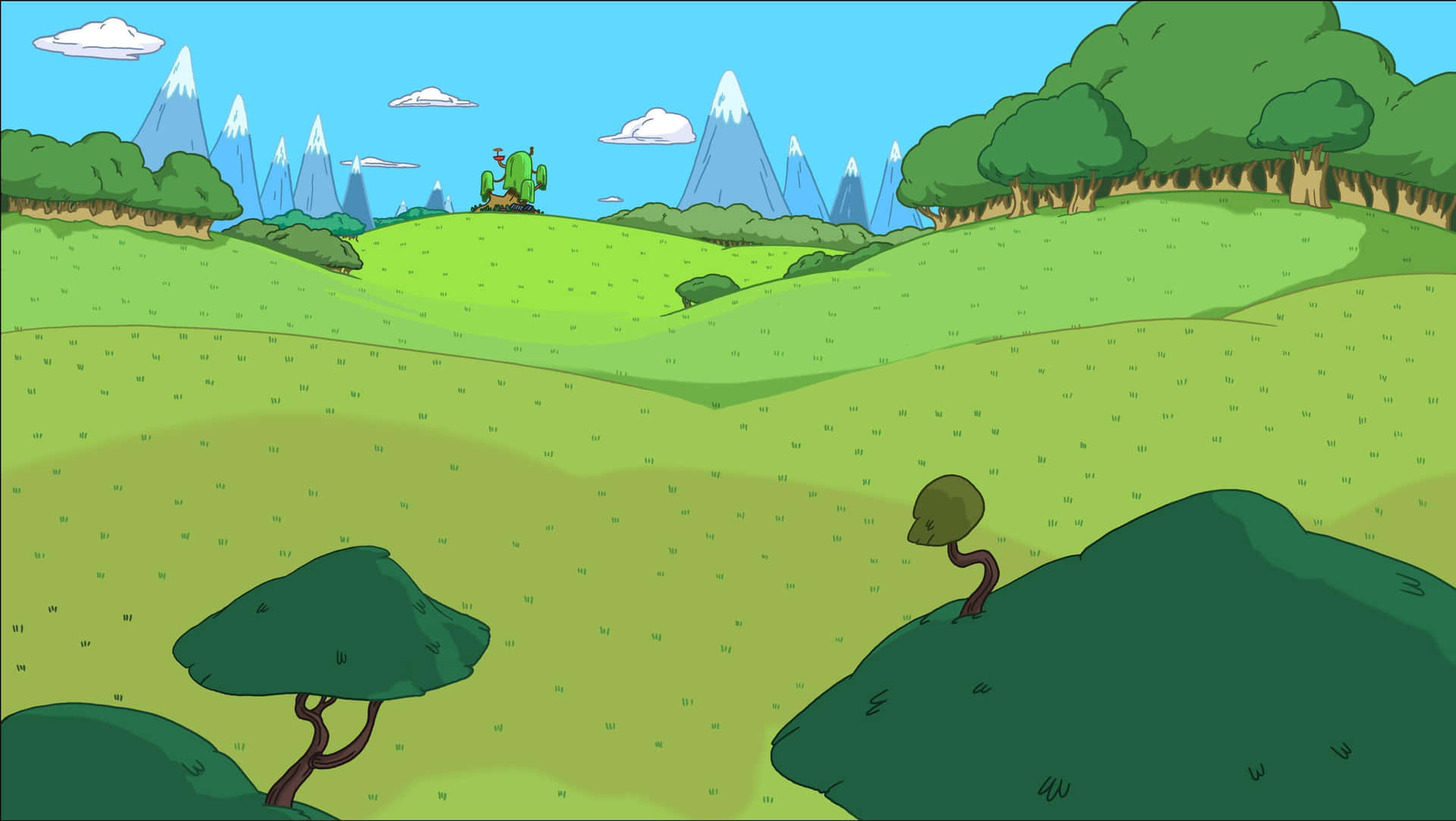 Beautiful Fantasy Adventure Time Landscape Wallpaper
