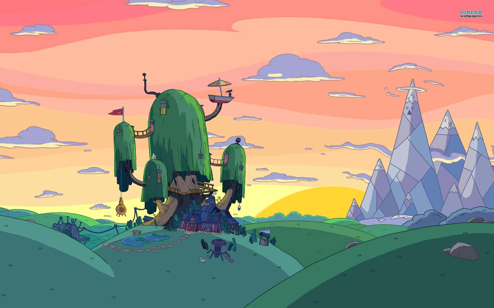 Explore the Lands of Adventure Time Wallpaper