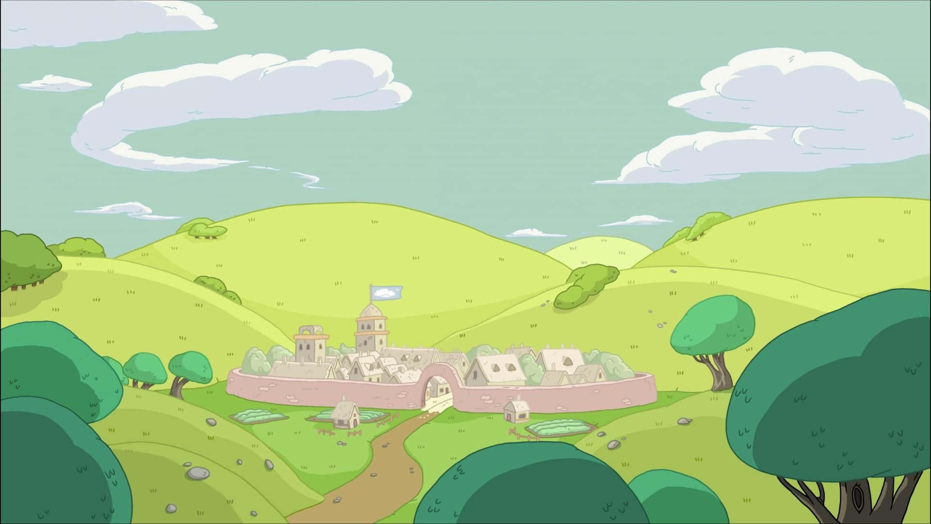 'upptäckde Magiska Världarna I Adventure Time Med Finn Och Jake!' Wallpaper