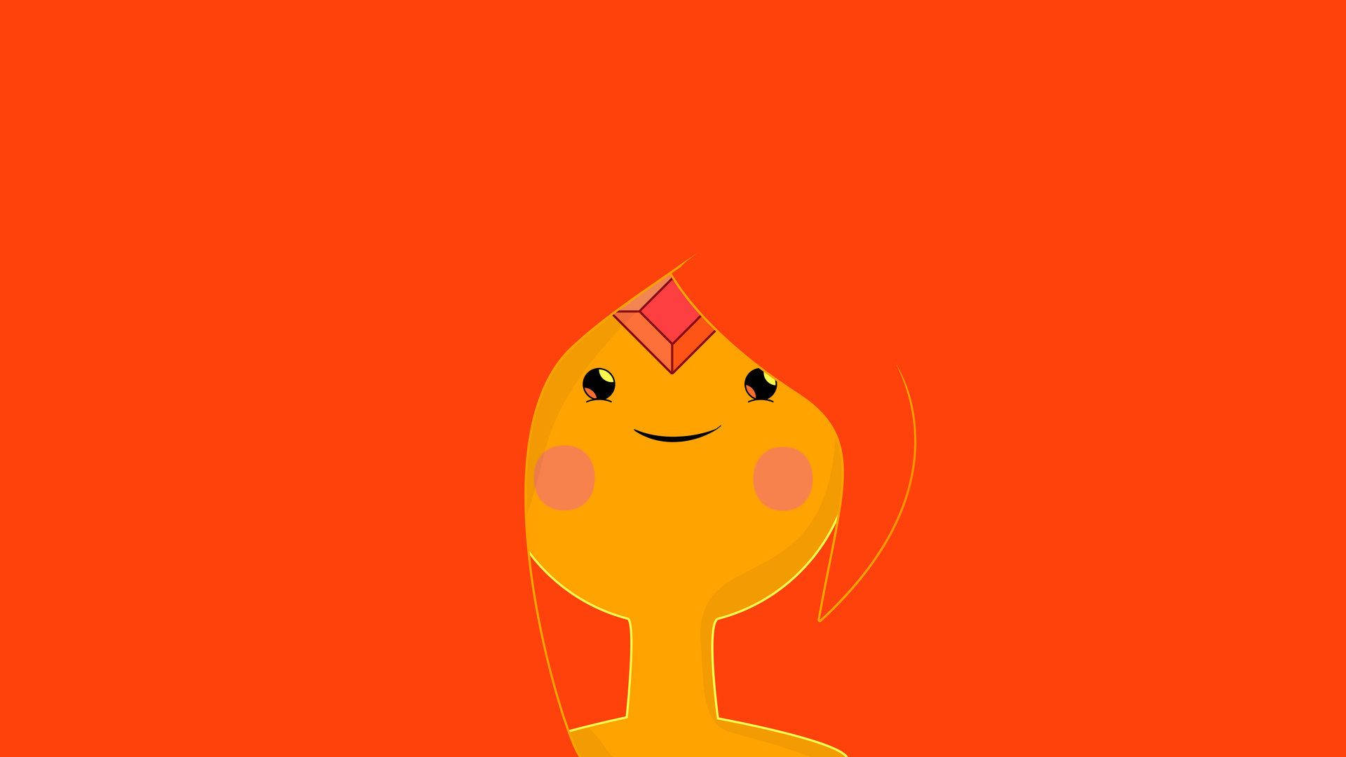 “Flame Princess Smiles in Adventure Time” Wallpaper