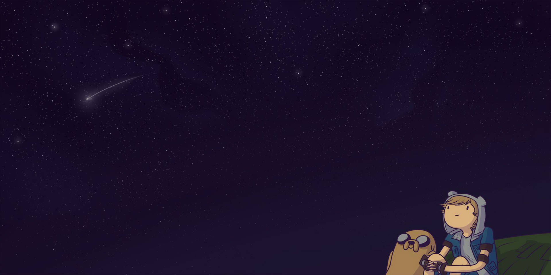 Adventure Time Stargazing Finn And Jake Background