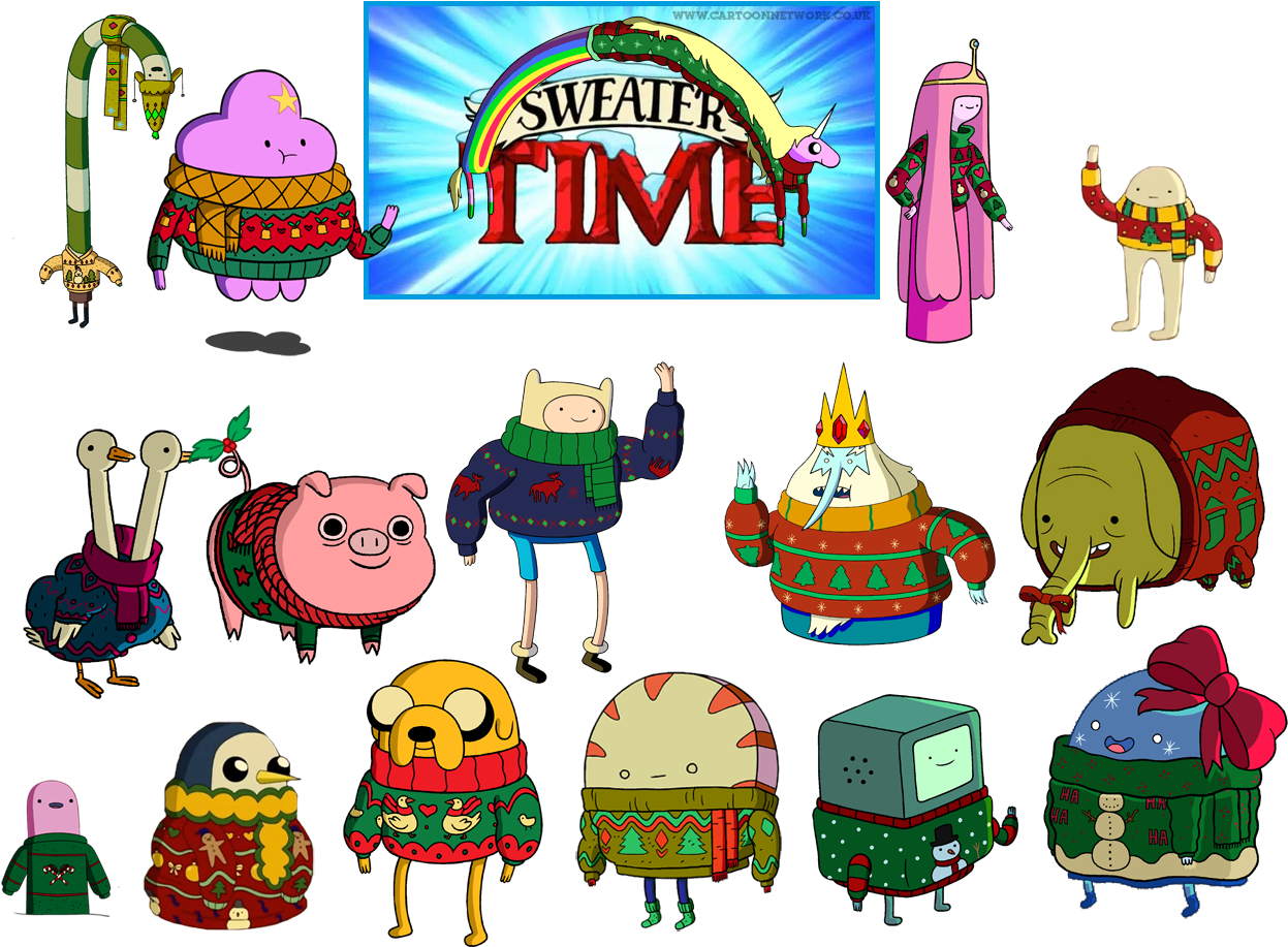 Adventure_ Time_ Sweater_ Time_ Collection PNG