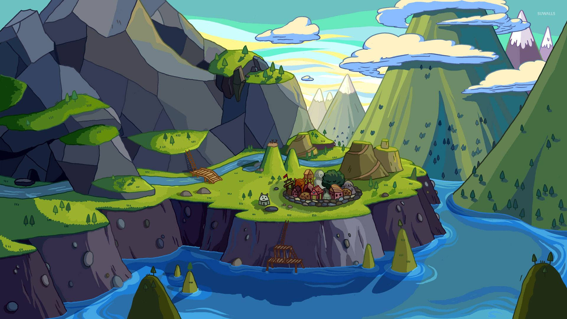 Adventures in the Land of Ooo Await Wallpaper